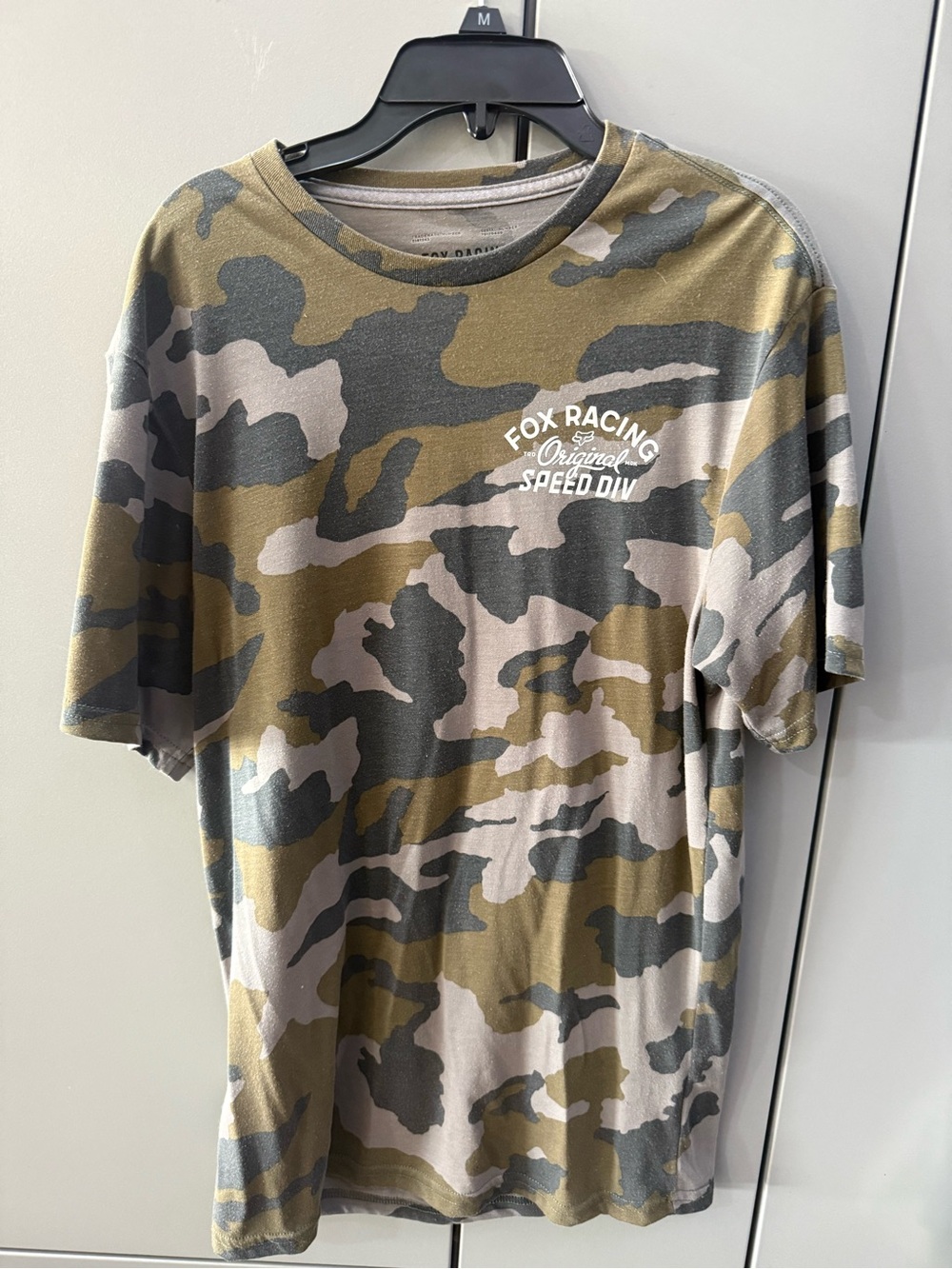 Lucky Brand Men's Camo Short Sleeve Tee - Olive/Gray